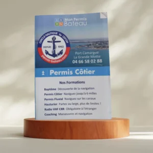 Le memento permis côtier en boutique au bateau école Cercle Nautique by Cefom